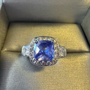 Elegant lavender  Gemstone Silver Ring